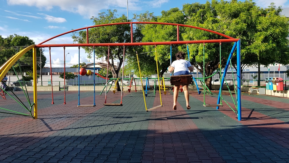 girl on swing