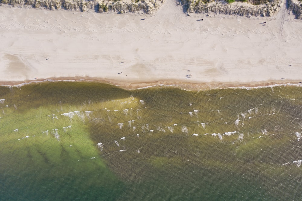 aerial photography of body of water