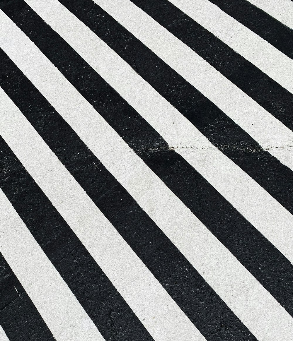 black and white striped textile