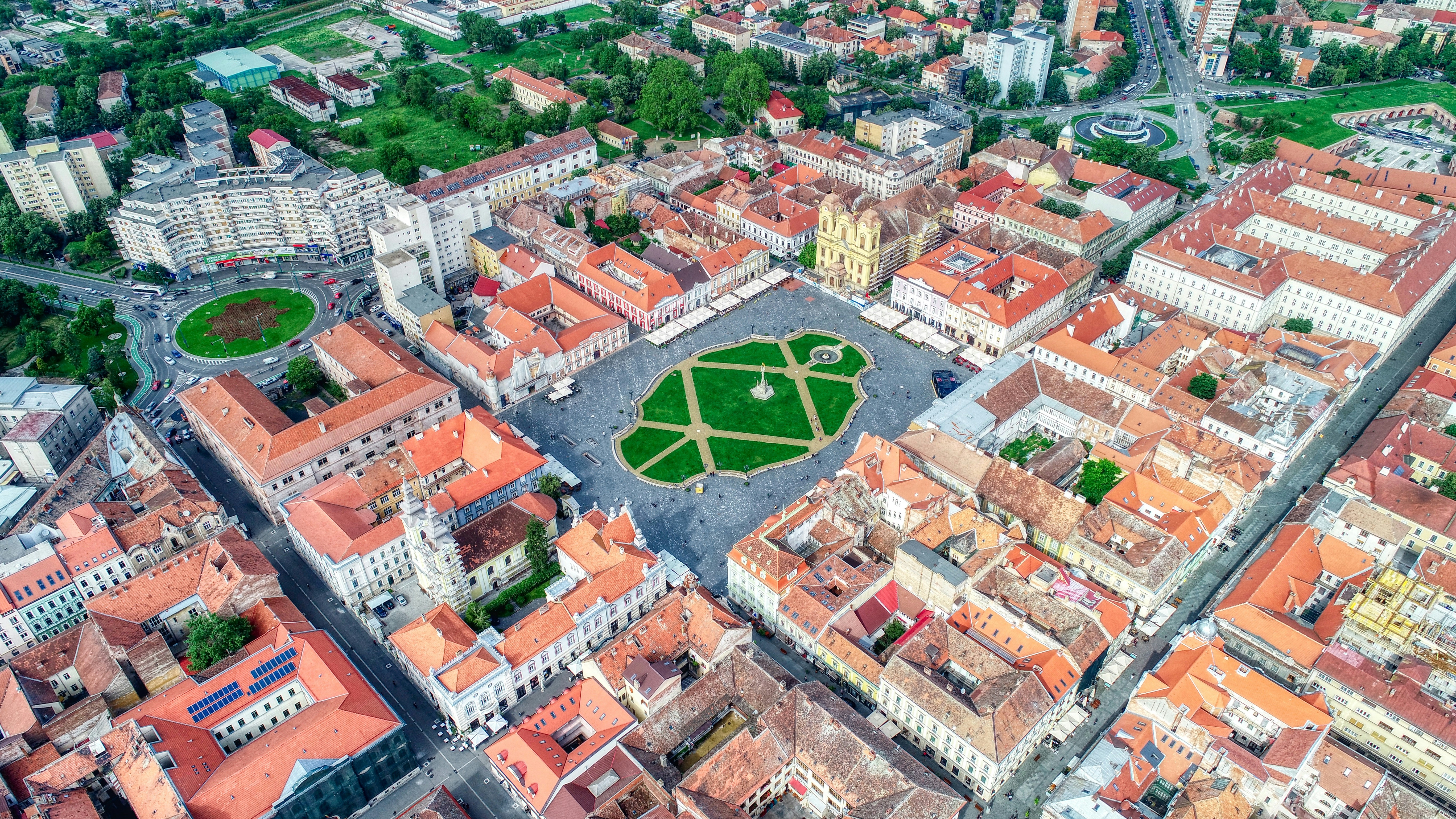 bird's eye view of house