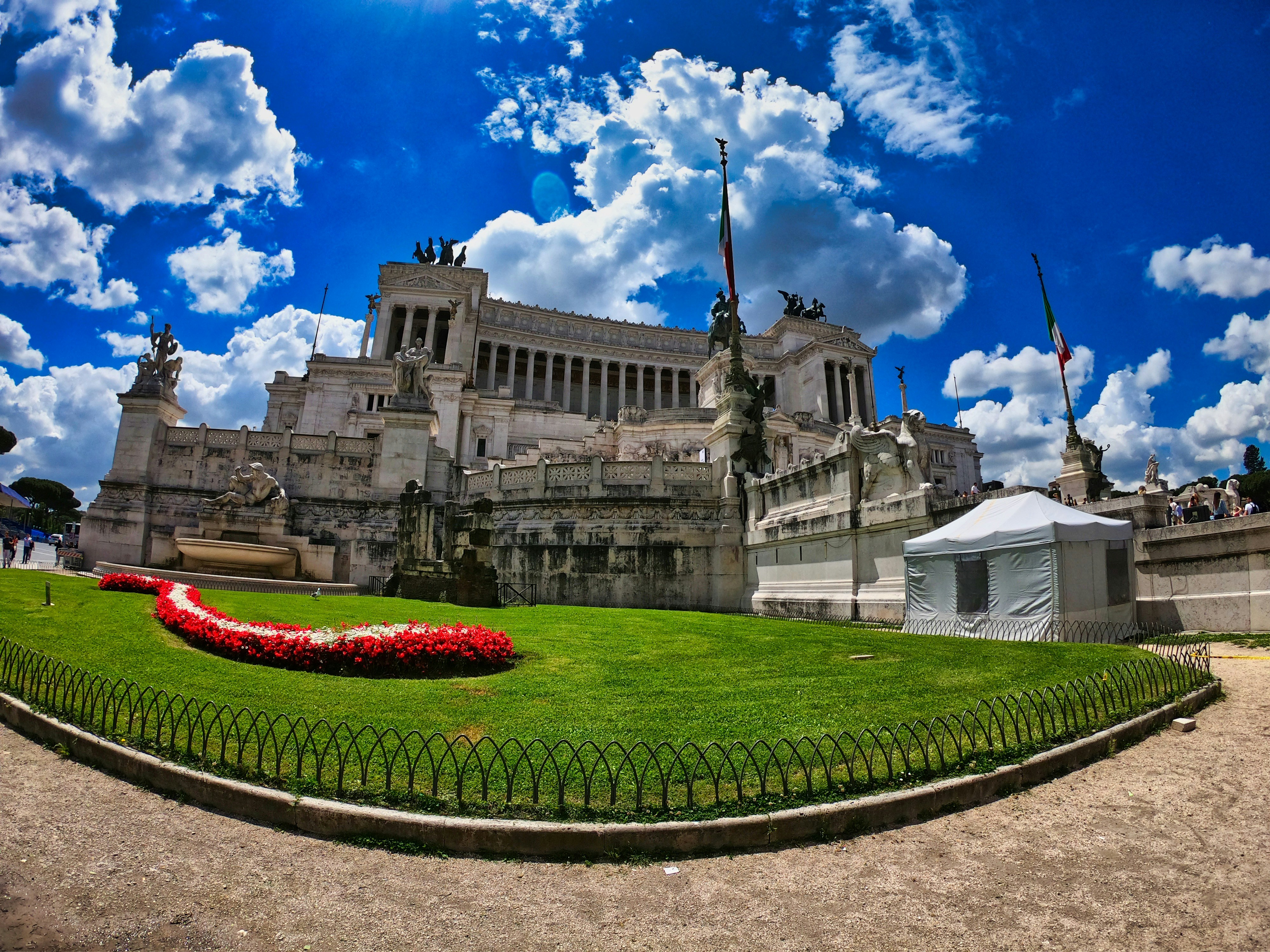 low-angle photo of castle