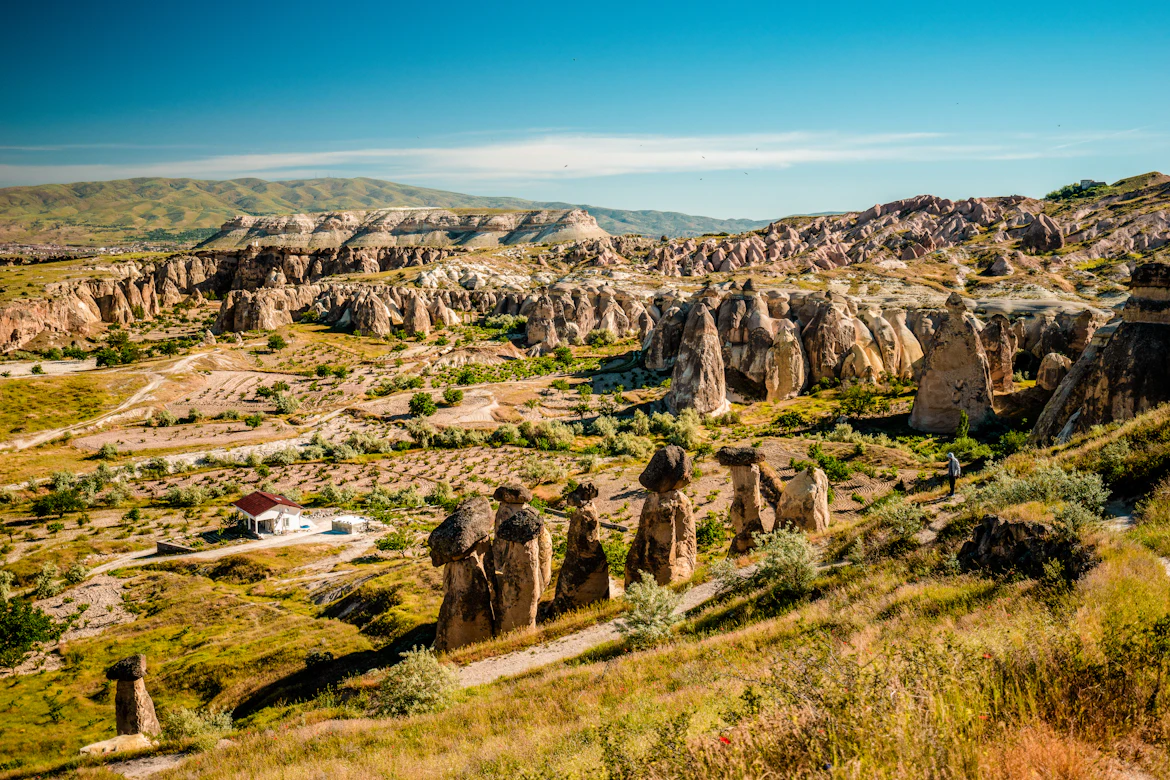 The surreal rock formations and valleys of Cappadocia