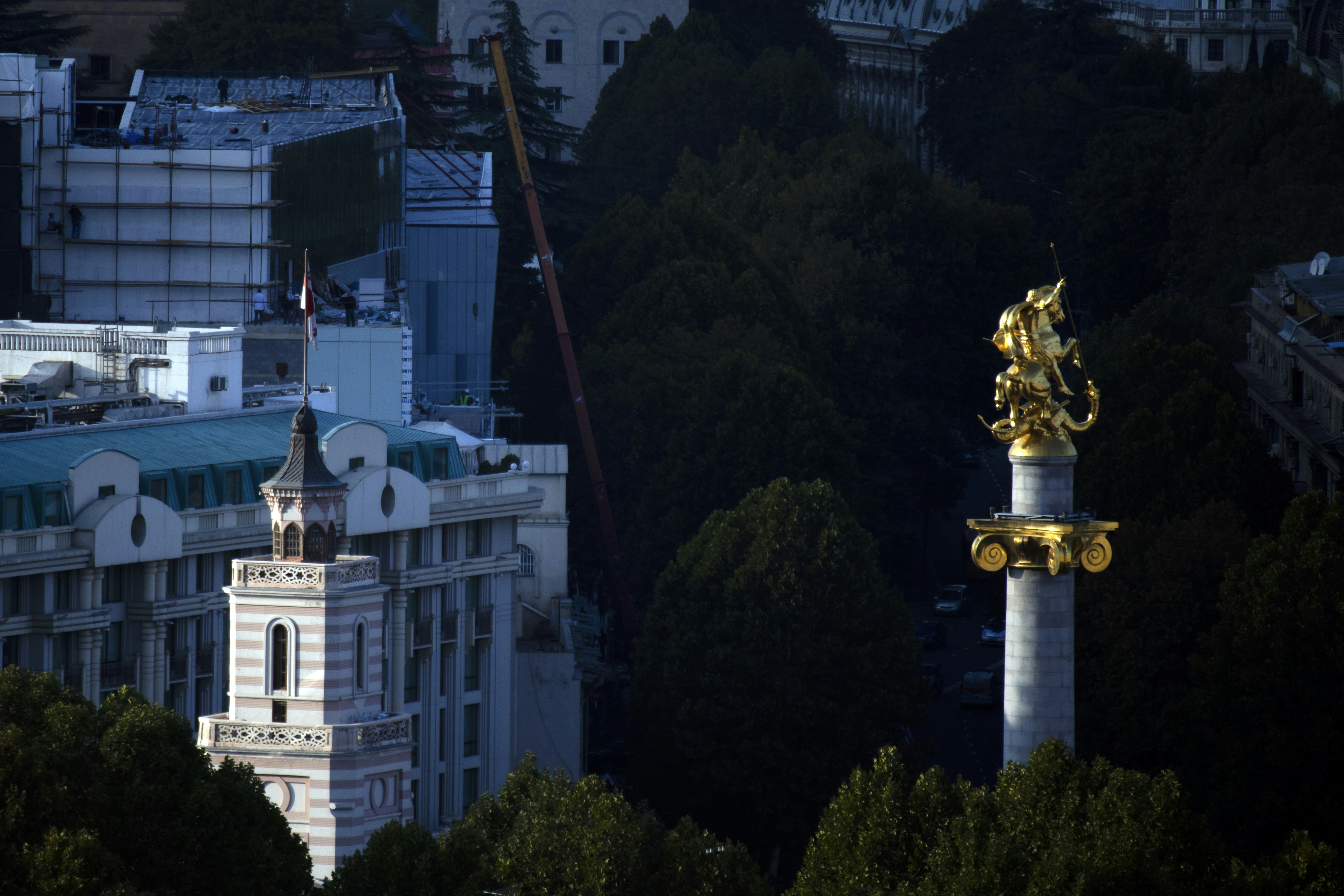 architectural photography of white monument
