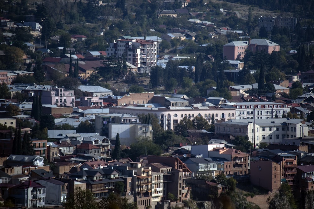 aerial photography of city