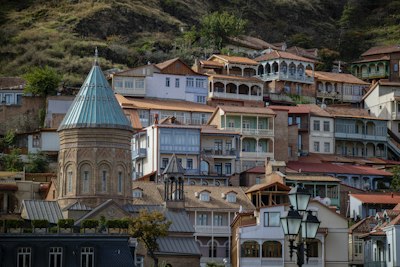Dating in Tbilisi Georgia — traditional rooftops of the old town