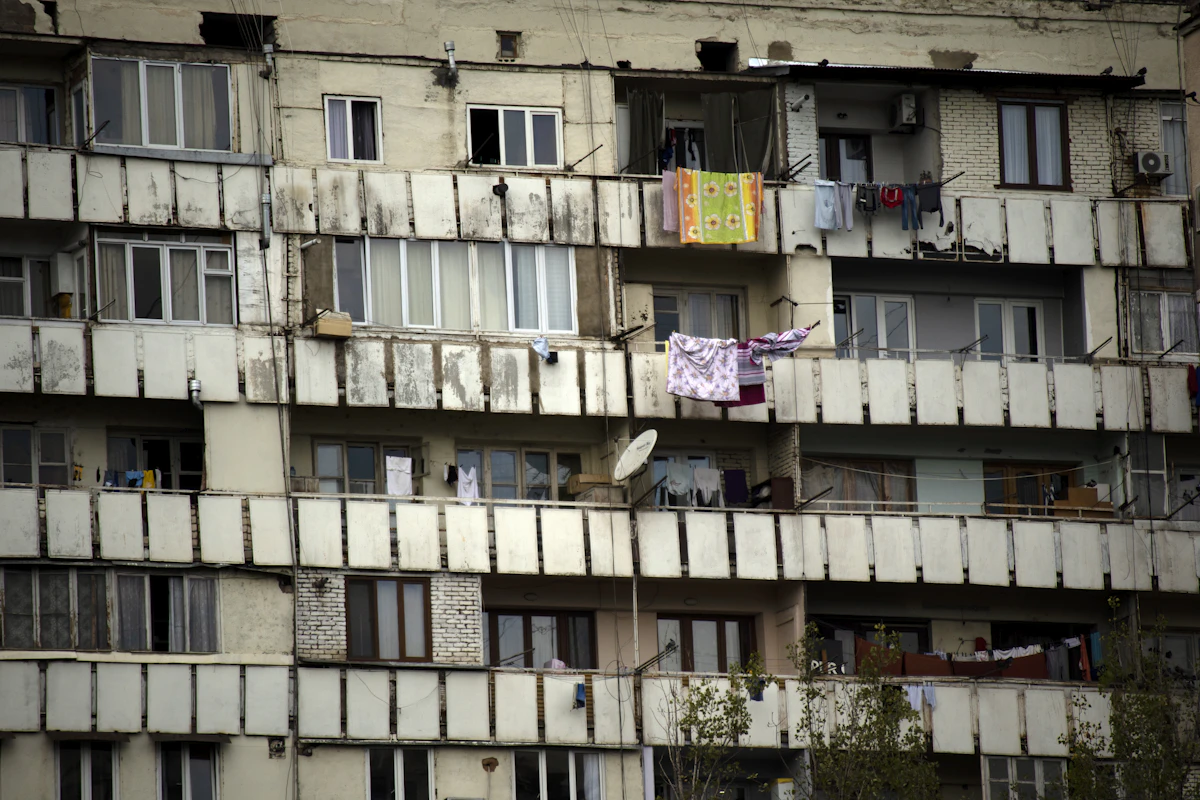 View of apartment complex
