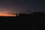 A beautiful sunset backdrop with a rocket launch silhouette.