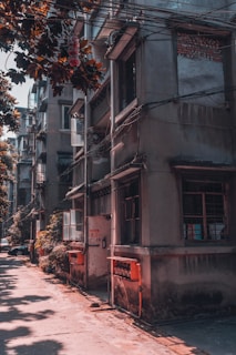 gray and orange building