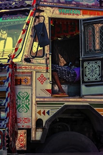 A fully stitched tarpaulin with front and rear curtains displayed on a defense truck in Jodhpur.