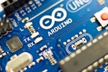 blue circuit board