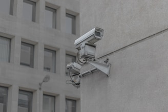white security camera