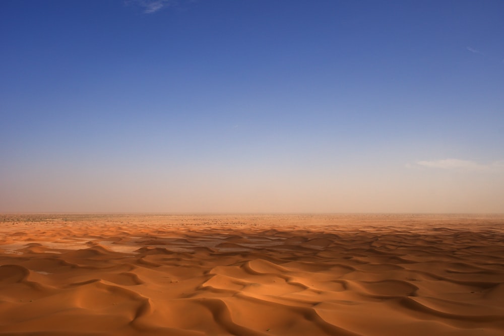 desert under blue sky
