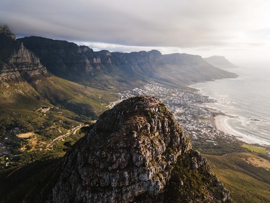 aerial photography of rocky mountain in Table Mountain National Park South Africa