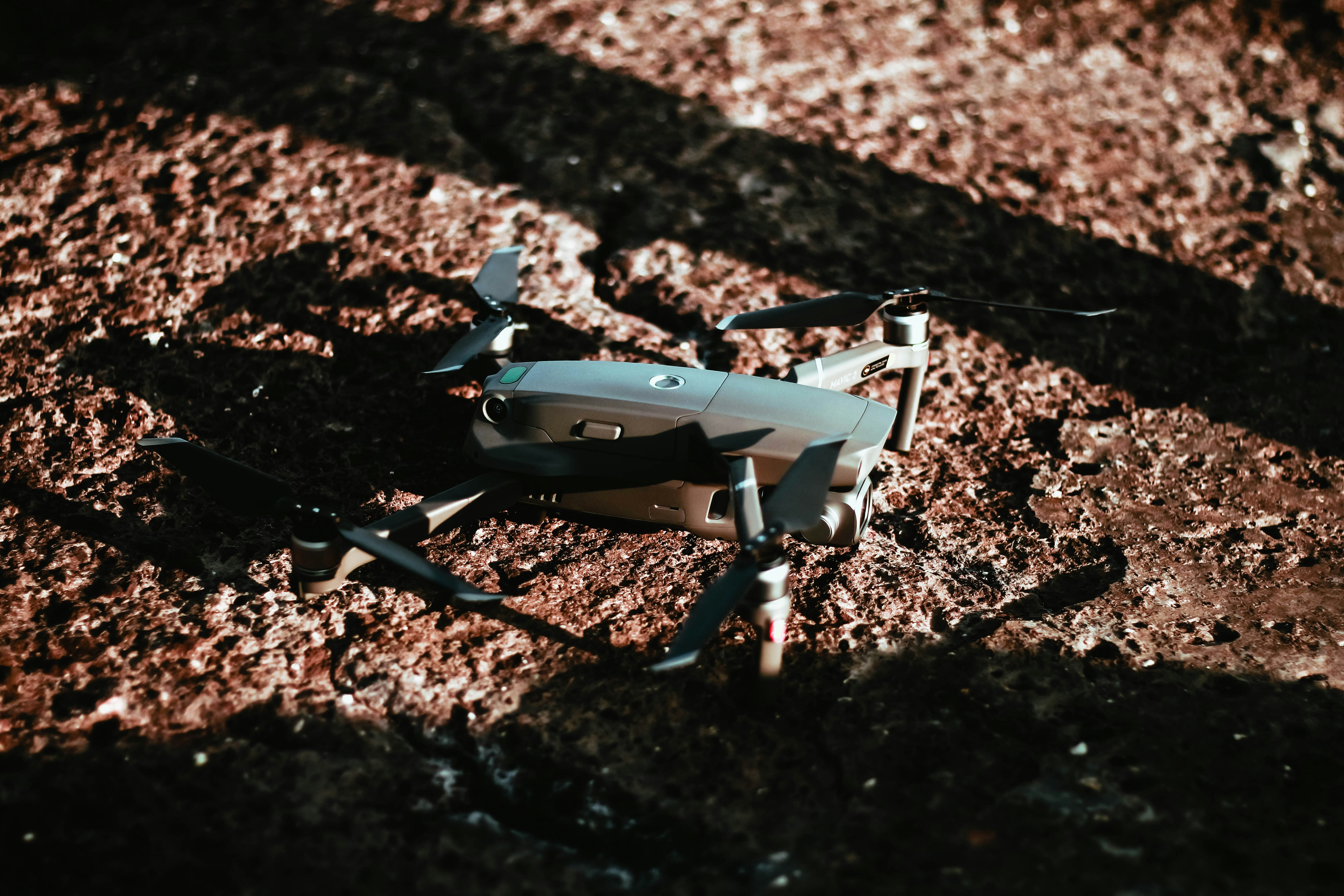 gray and black drone