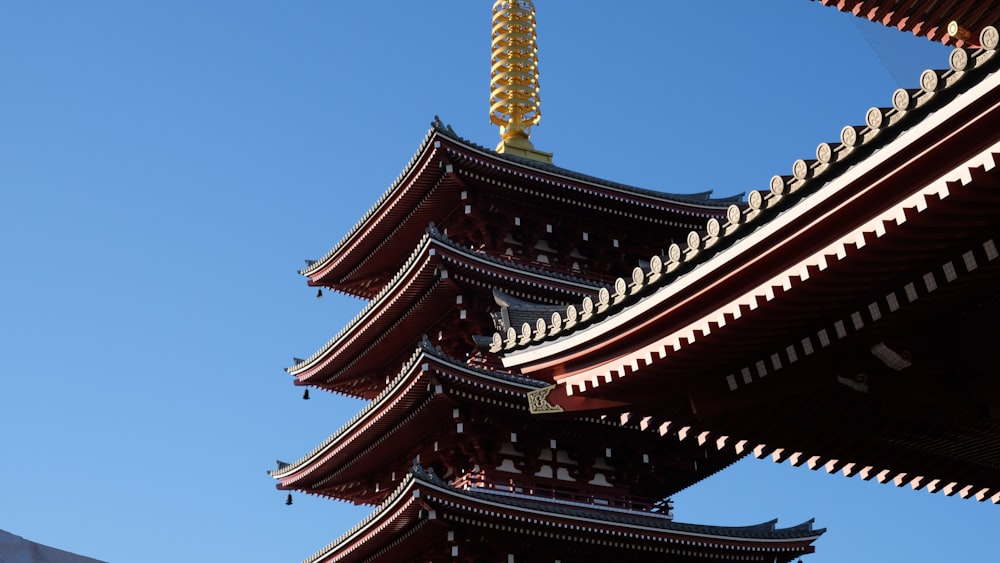 brown temple under blue sky