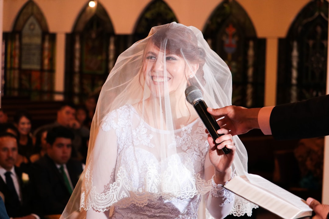 woman in wedding veil