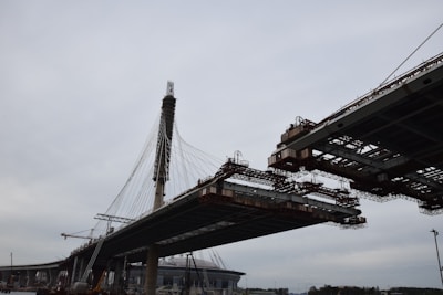 low-angel photography of bridge during daytime