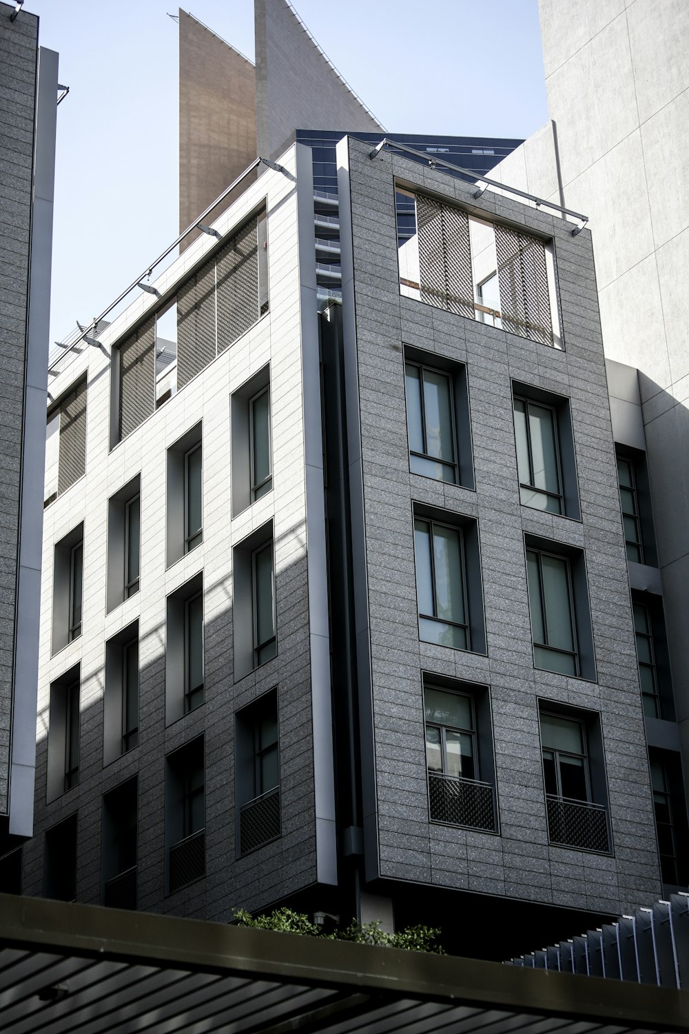 gray concrete building during apartment
