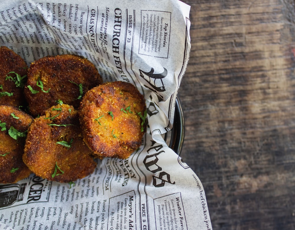 bowl of fried croquets