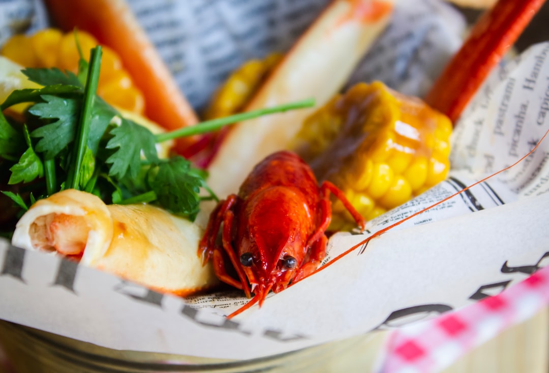 a close up of a basket of food,