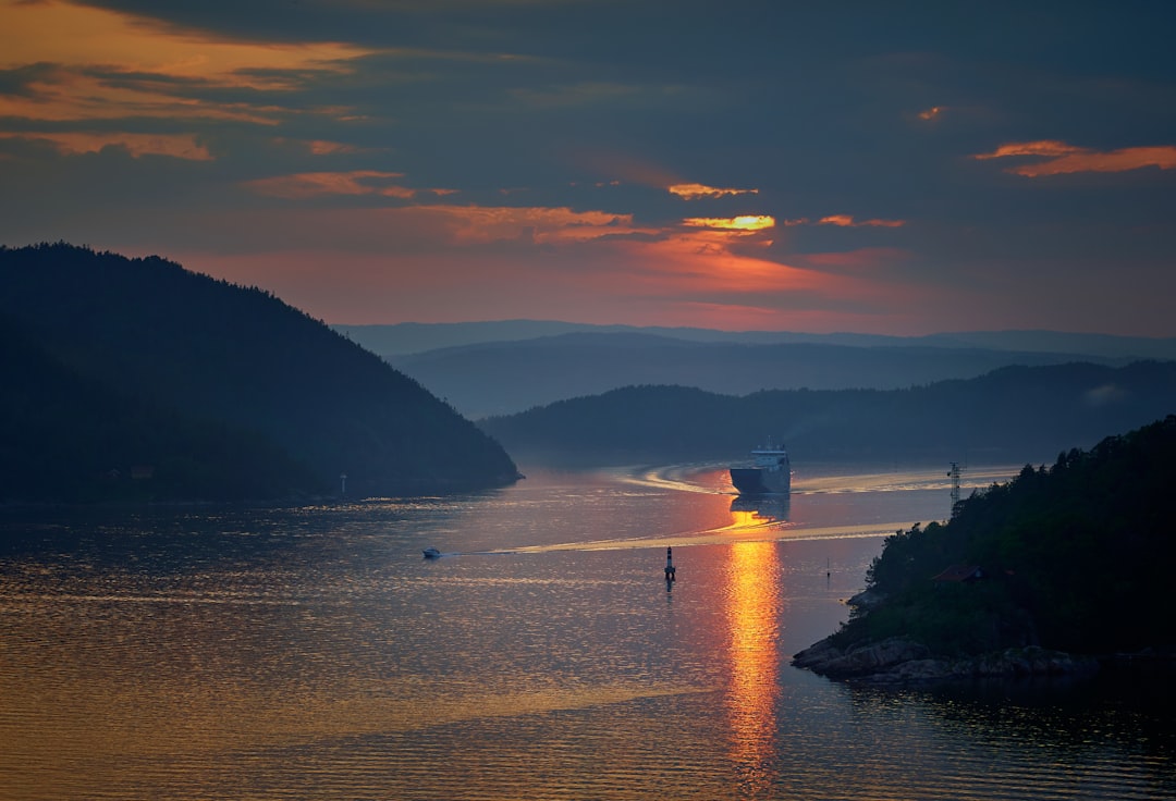 body of water during golden hour