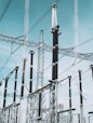 gray and black electric post