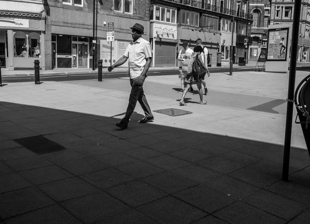 people walking the streets of the city