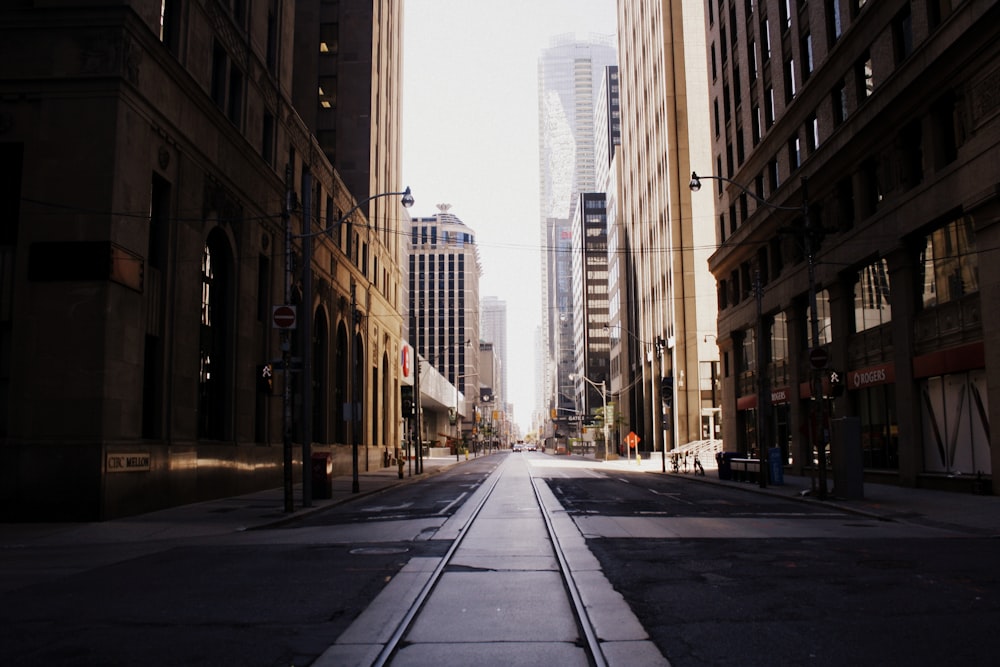 empty city streets during day