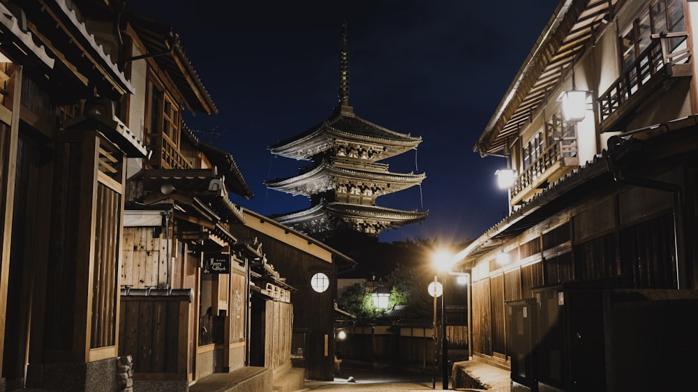 buildings during night