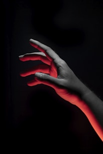 human hand reaching out