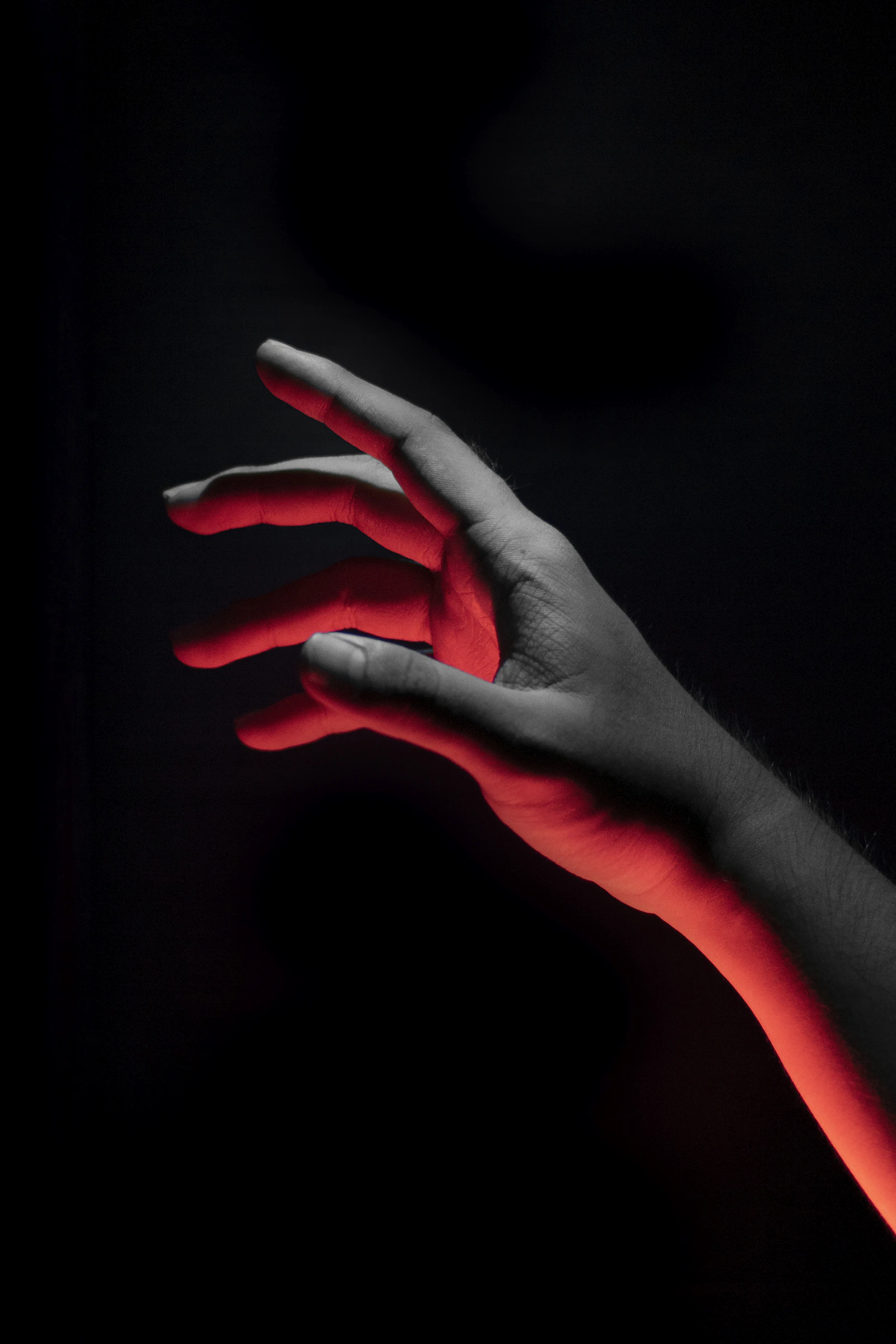 A hand reaching out