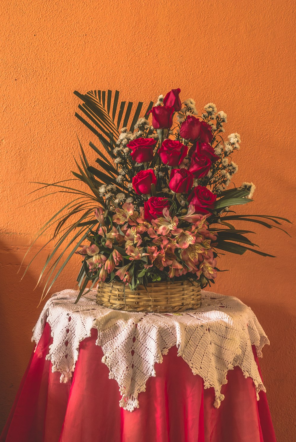 red rose arrangement