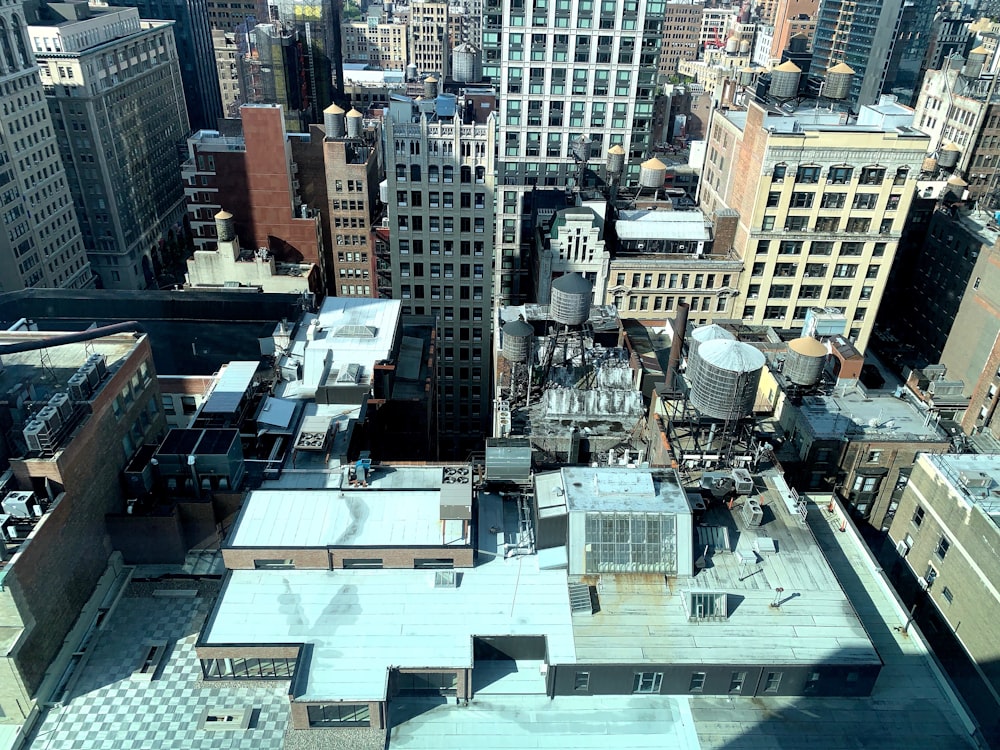 white high-rise buildings