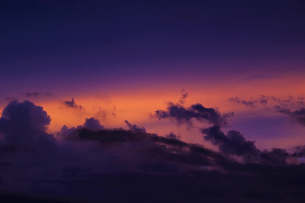 clouds during golden hour