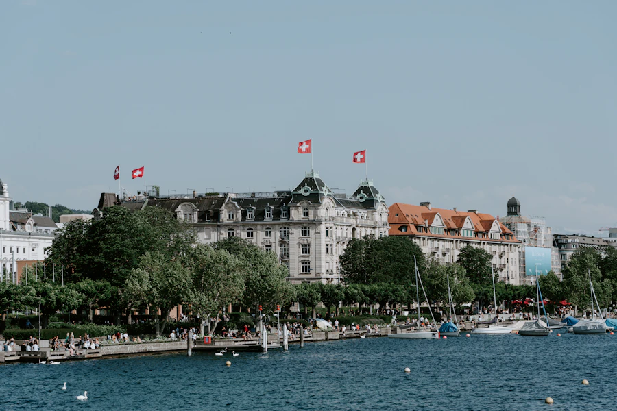 Zürich Enge district — professional office environment