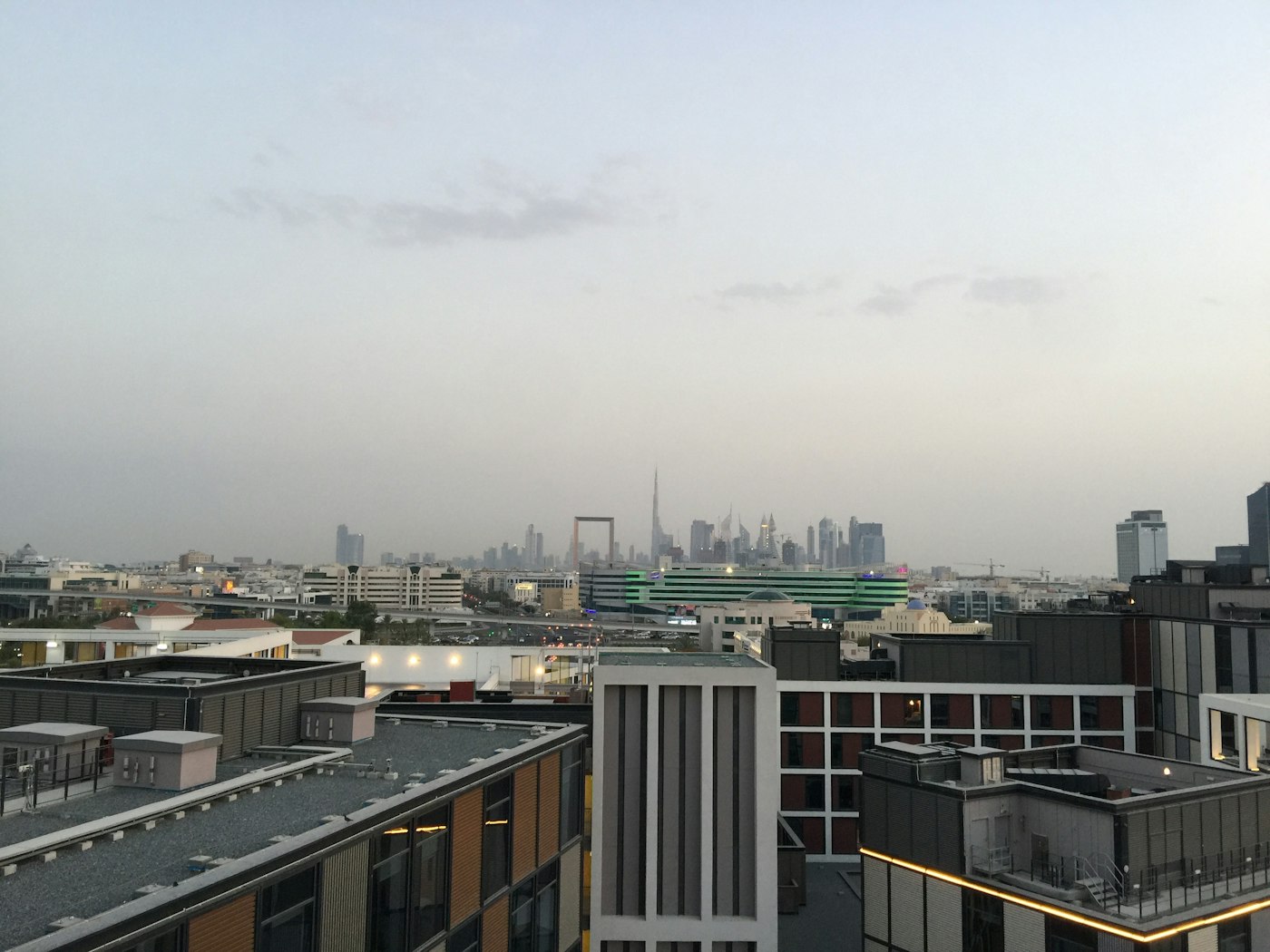 Downtown Dubai skyline view