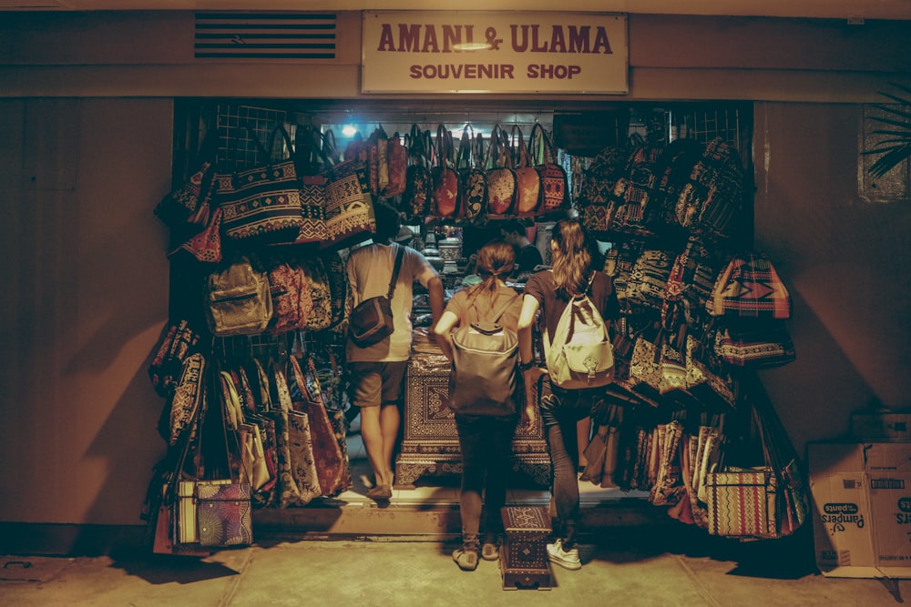 three person in Amani & Ulama store