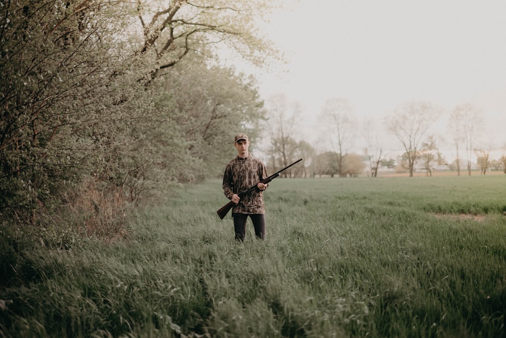 man holding gun