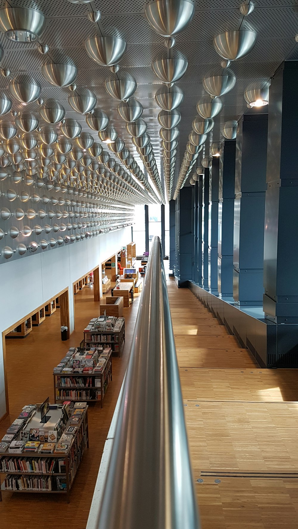 architectural photography of brown stair