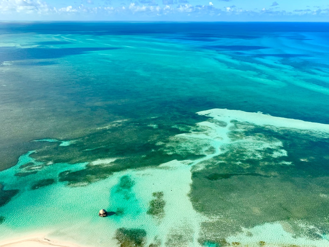 blue and green body of water,