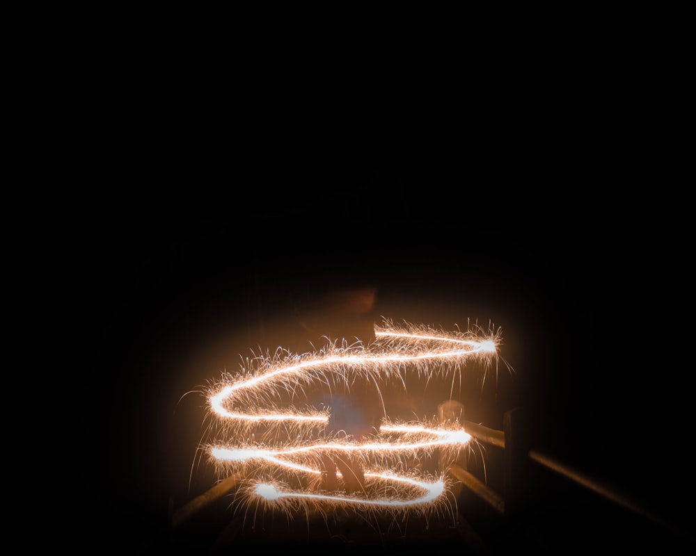 time-lapse photo of sparkler light