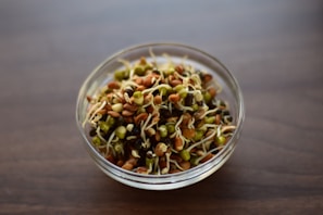 Close-up of the automatic nut and seed soaking sprouting machine in action, with fresh soaked nuts visible inside.