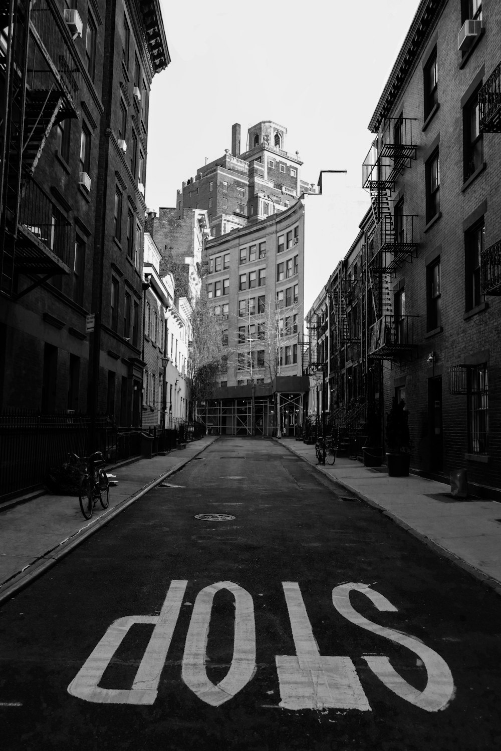 gray and black pathway beside building