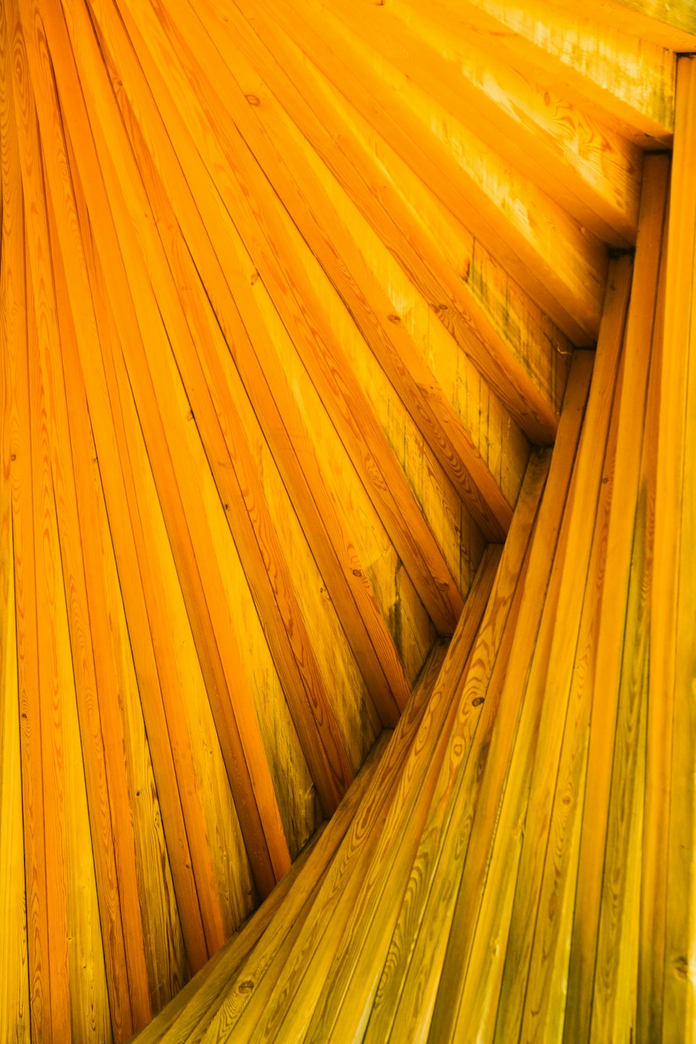 a close up view of a wooden structure