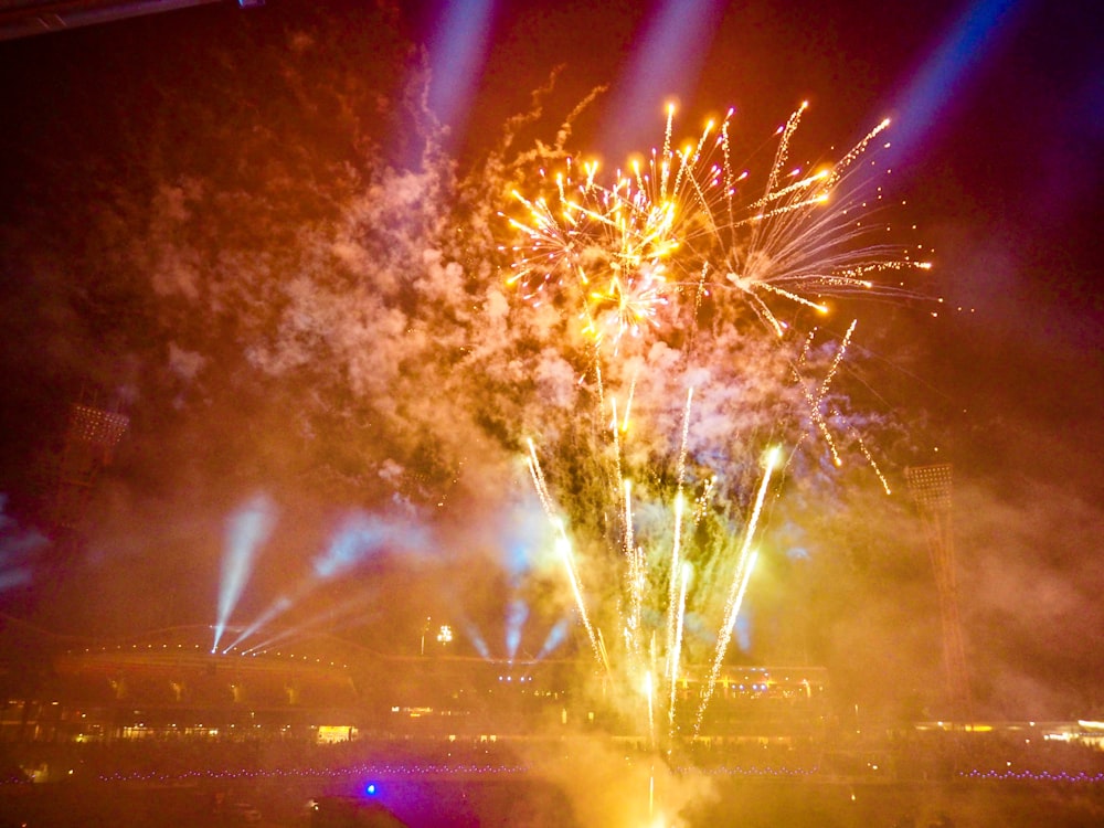 photography of fireworks during nighttime