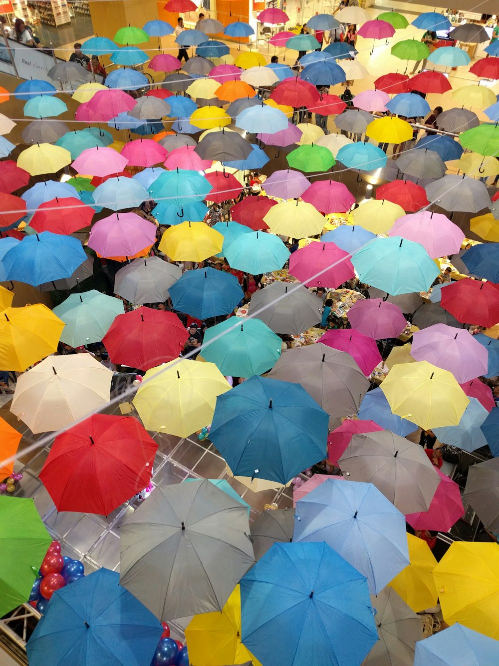 hanged umbrellas