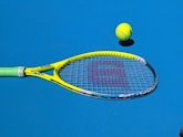 yellow Wilson tennis racket