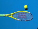 yellow Wilson tennis racket