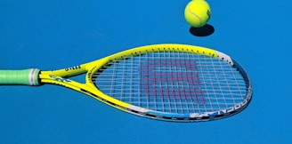 yellow Wilson tennis racket