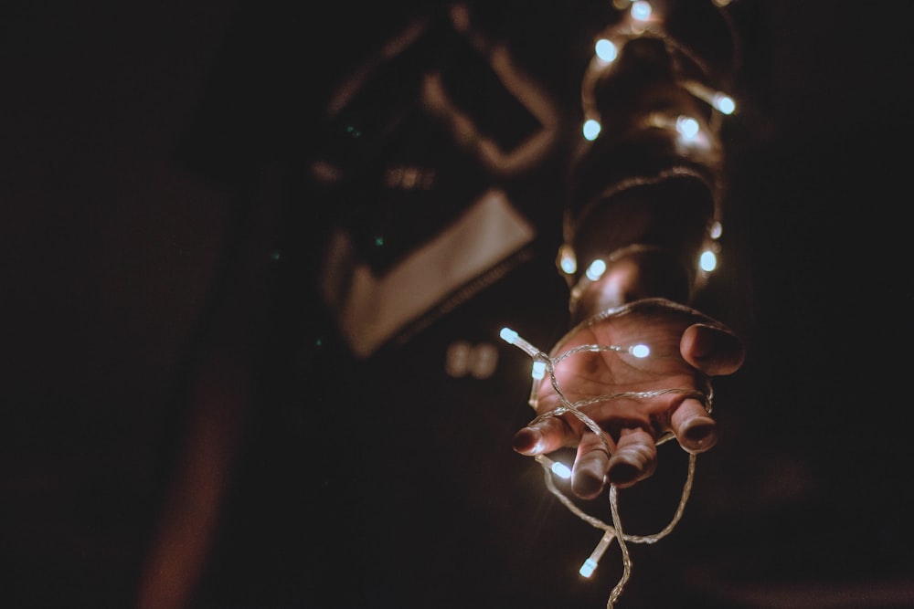 white string lights